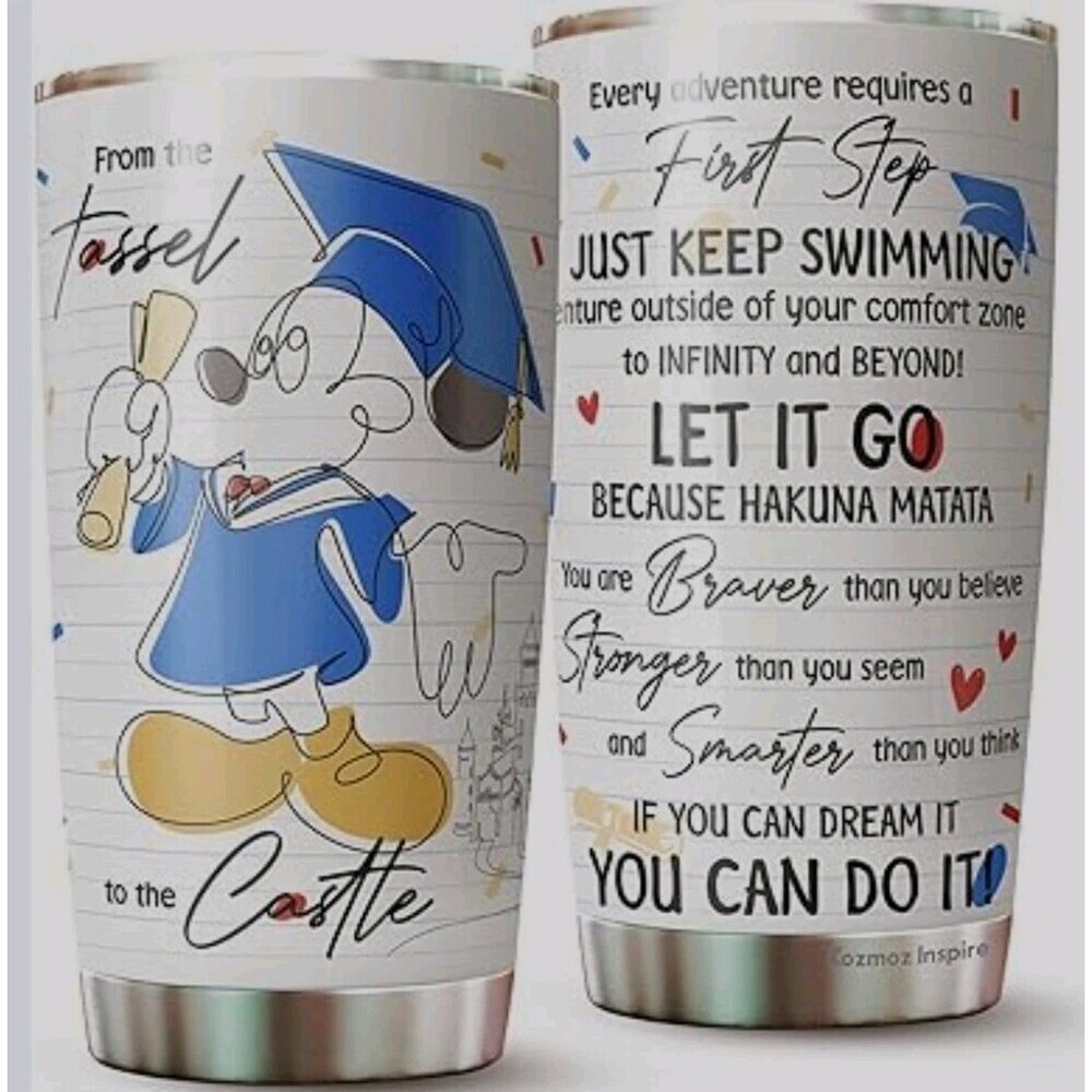 From The Tassel To The Castle Mickey Graduate 20oz Tumbler